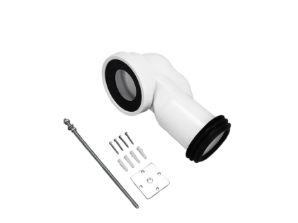 Toilet Pan Connector S-Trap Drain Pipe With Rubber TP002